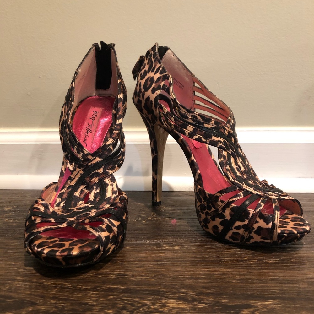Betsey Johnson Cheetah Heels